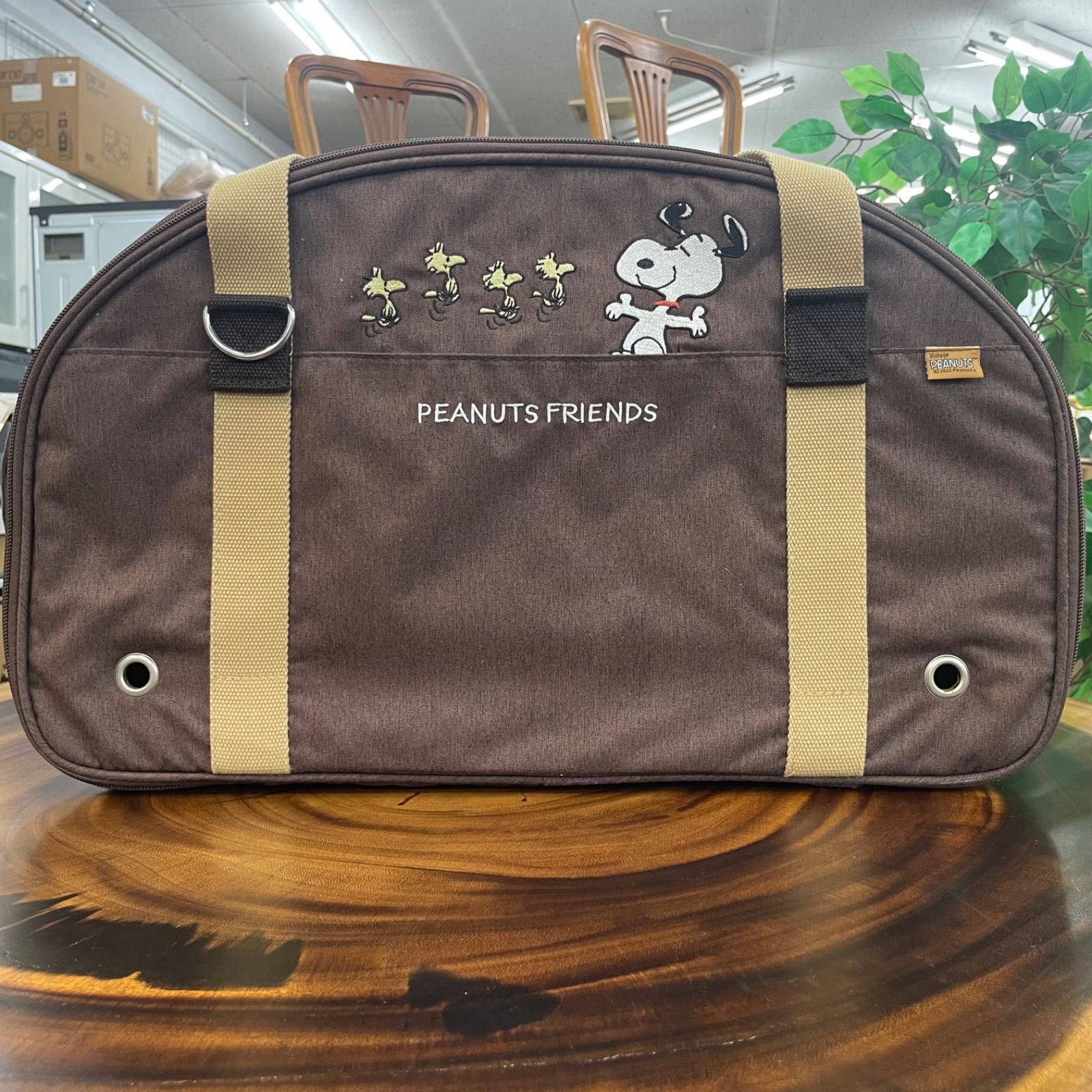 スヌーピー】ペットカート3ウェイ《ブラウン》| ペットパラダイス