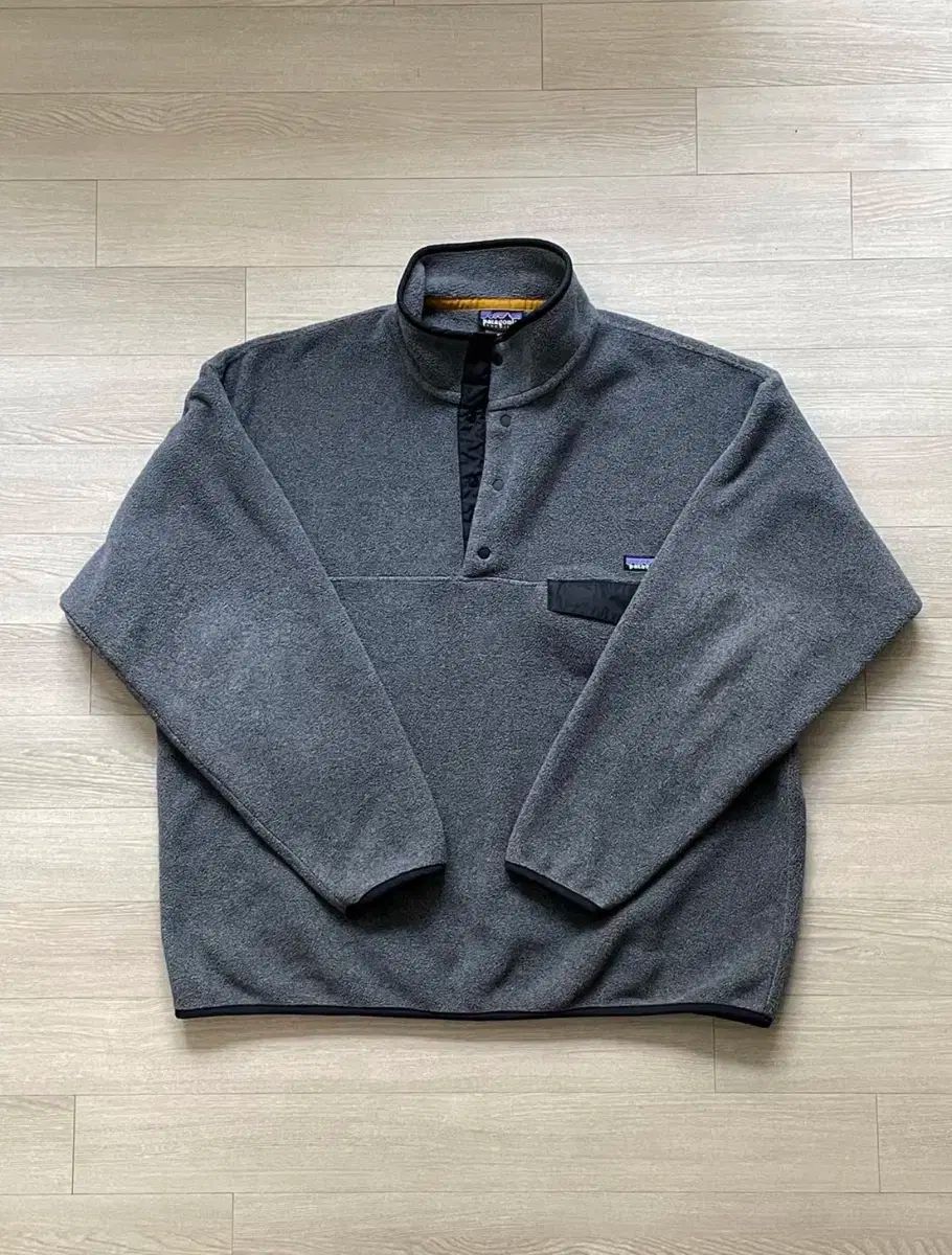 XL ヴィンテージ patagonia パタゴニア Synchilla シンチラ グレー|ブラック