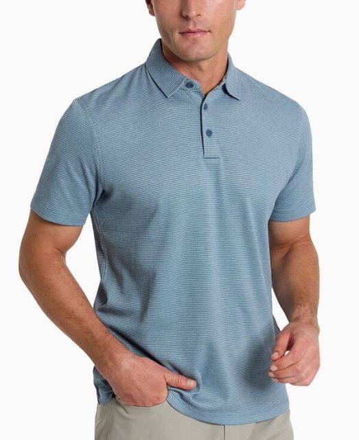 ケネスコール メンズ シャツ トップス Men's Slim-Fit Performance Stretch Textured Band-Collar Button-Down Shirt ケネスコール メンズ シャツ トップス Men\u0027s Slim-Fit Two-Toned