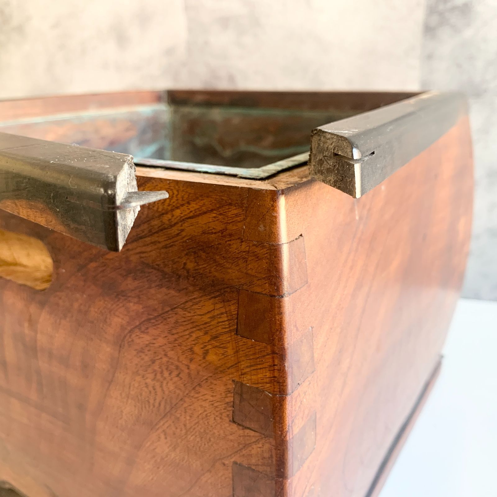 火鉢 手炙り 昭和レトロ 木製 角火鉢 手火鉢 囲炉裏 古民家