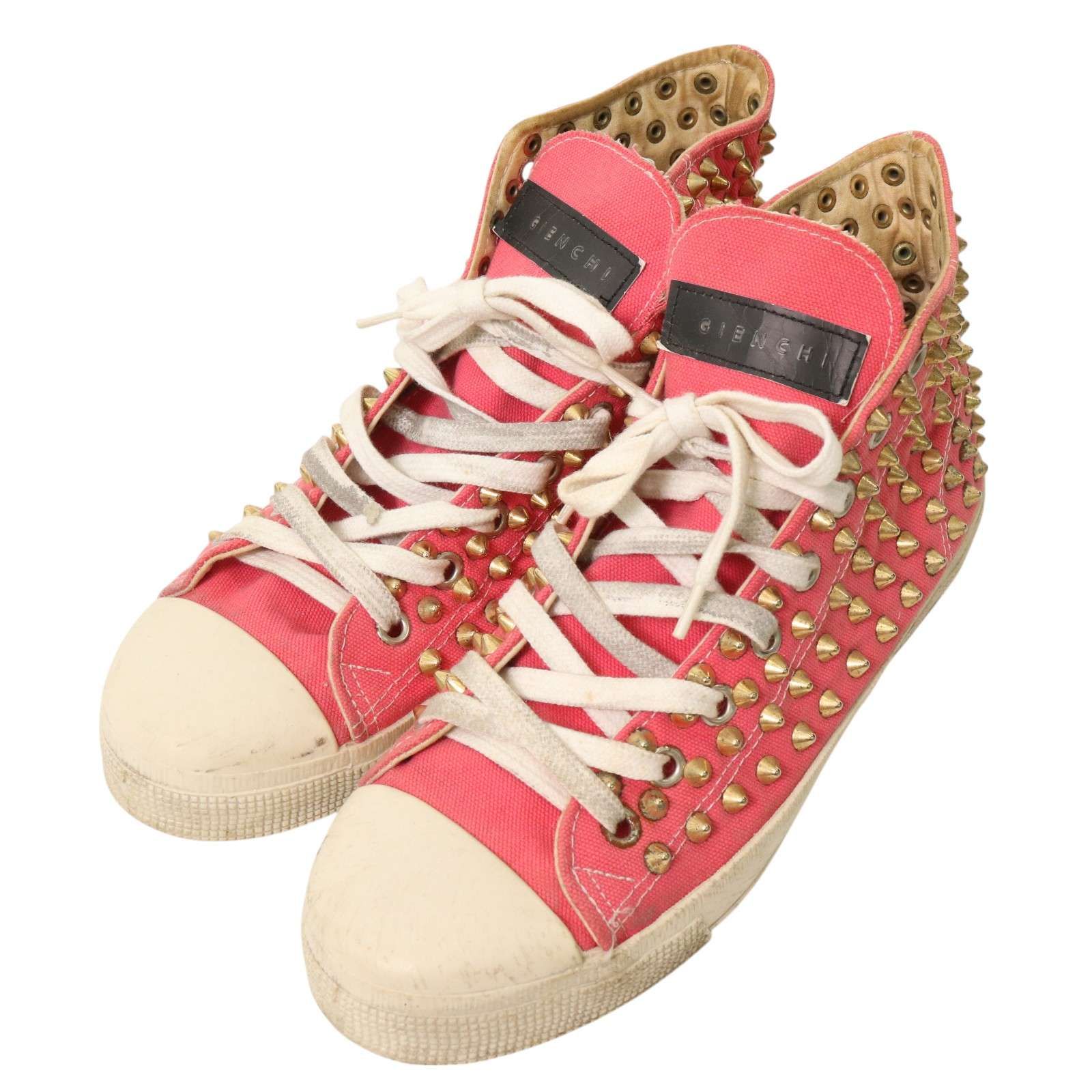 GIENCHI ジエンチ 通年☆ スタッズ スニーカー ハイカット Sz.43