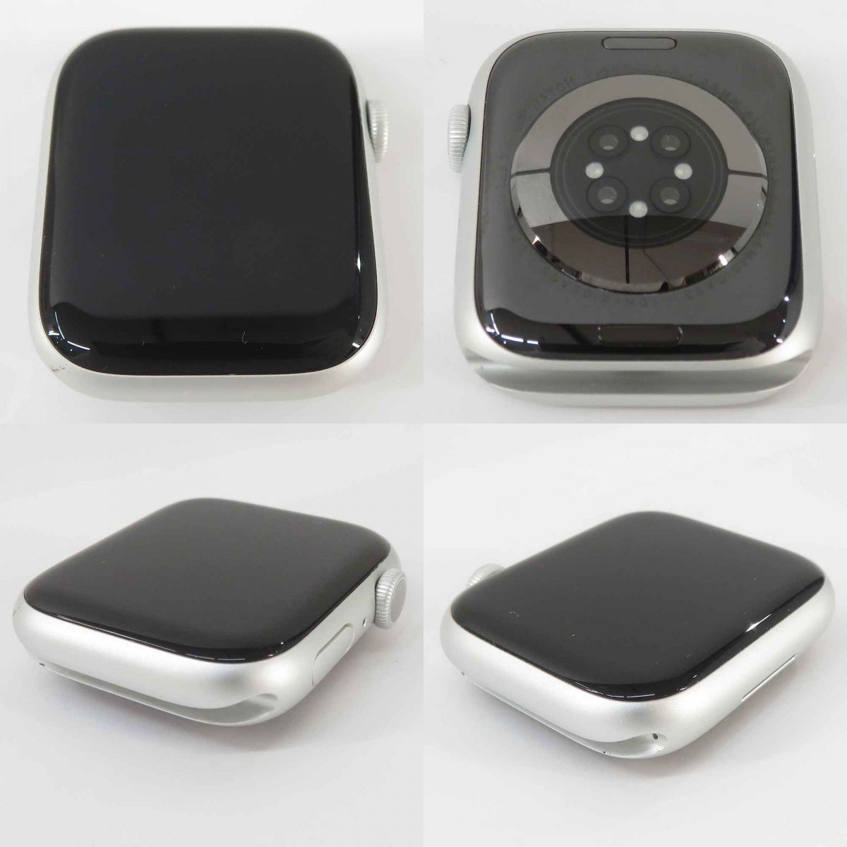 Apple Watch Series 9 GPSモデル 45mm MR9D3J A シルバー ストームブルースポーツバンド S M バッテリー最大容量91％