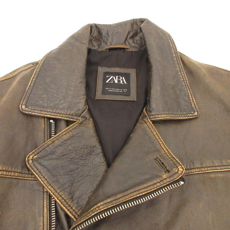 姫路東店】 中古 ZARA | ザラ レザー ヴィンテージ加工レザー