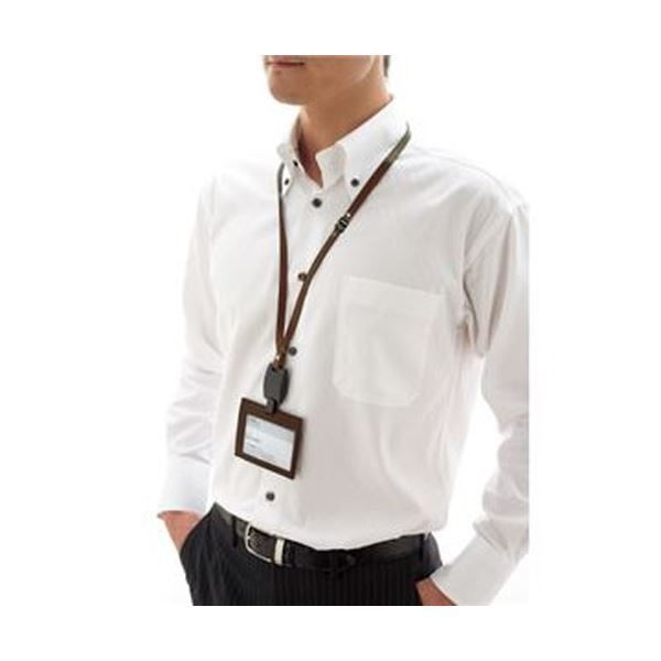 まとめ コクヨ ネームカードホルダー IDeoHUBSTYLE 名刺 IDカード用 ヨコ型 濃茶 NM-RK195DS 1個 ×3セット