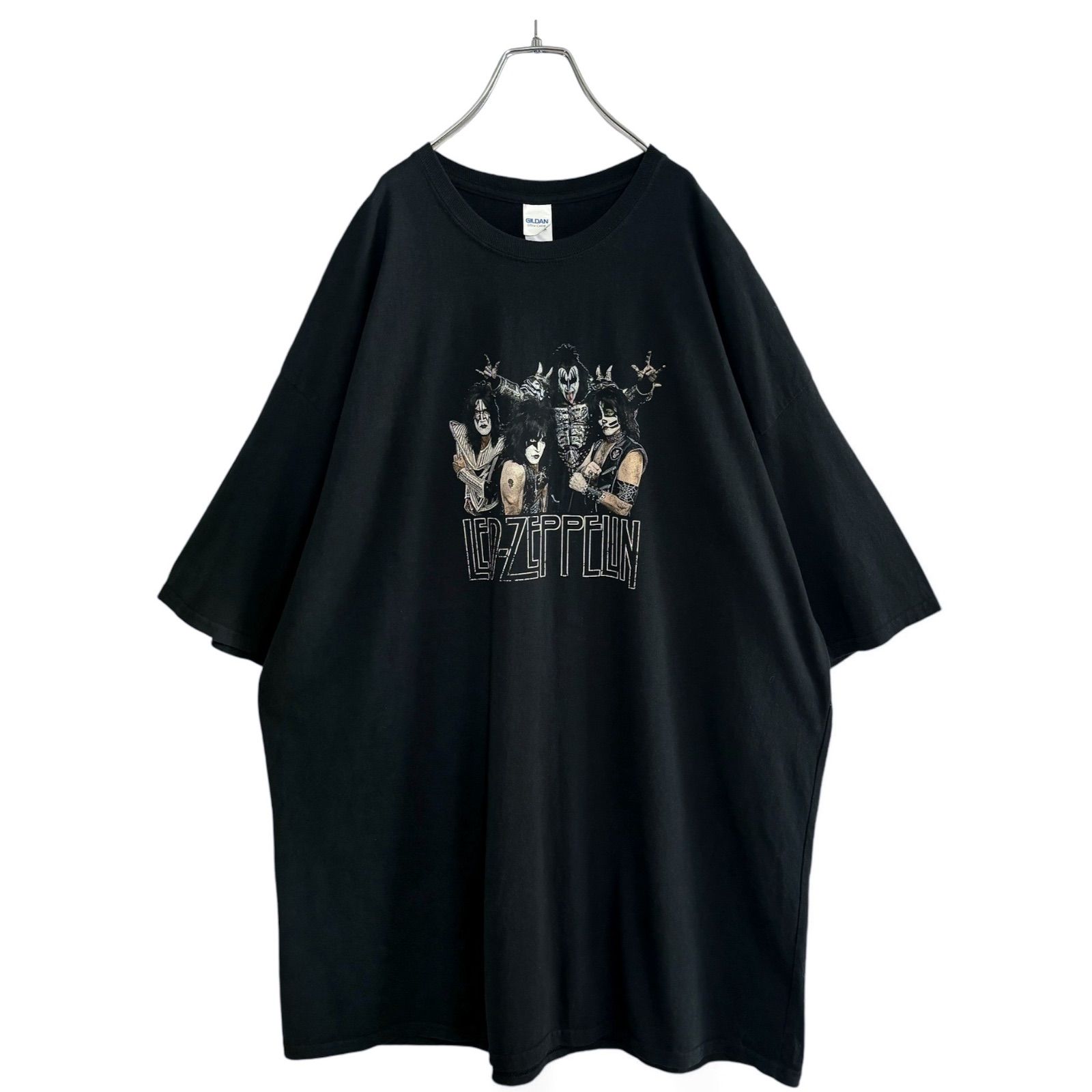 キズ　ELISETシャツ KISS × LED-ZEPPELIN 00's S/S Bigsized print T-SHIRT - メルカリ