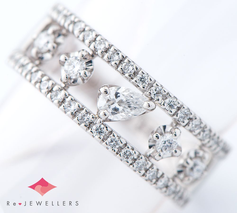 モニッケンダム ダイヤモンド 計0.49 リング・指輪 - メルカリ 