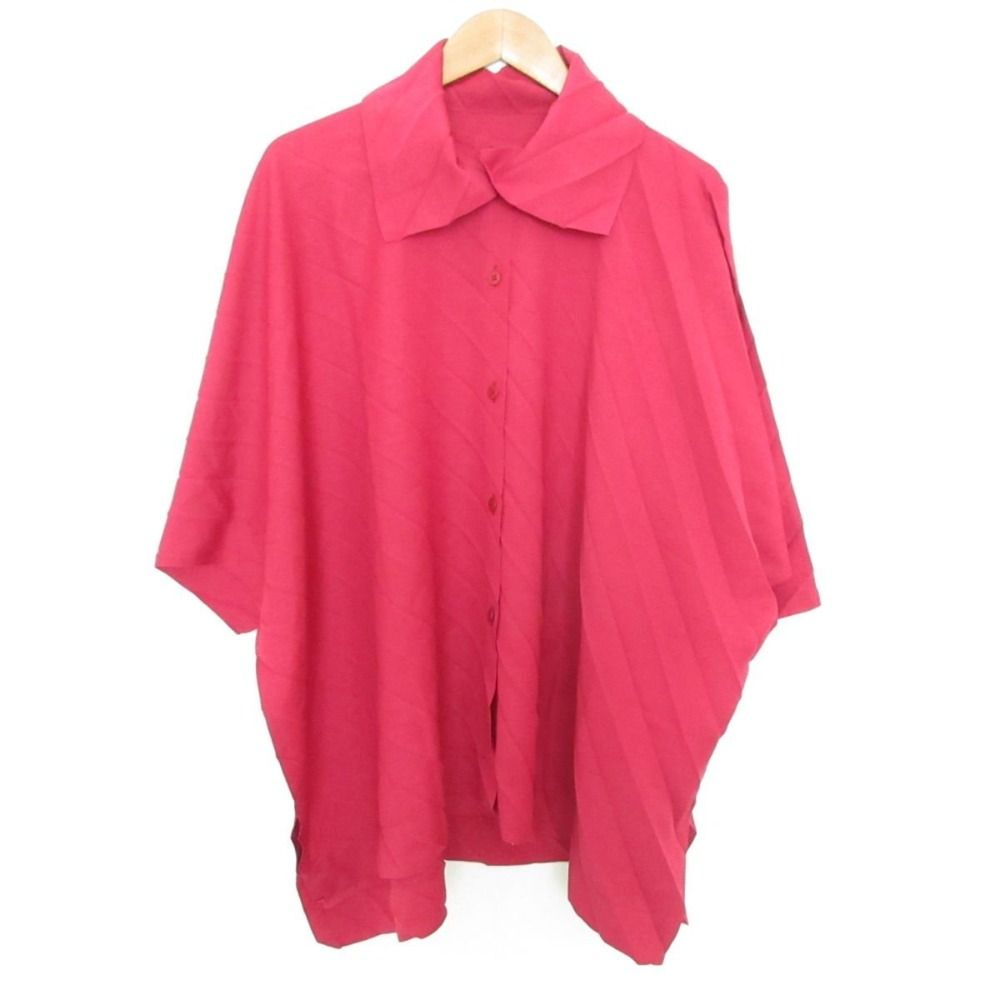 ISSEI MIYAKE me レディース プリーツドルマンスリーブブラウス 美品 20AW me ISSEY MIYAKE ミーイッセイミヤケ ドルマンスリーブ