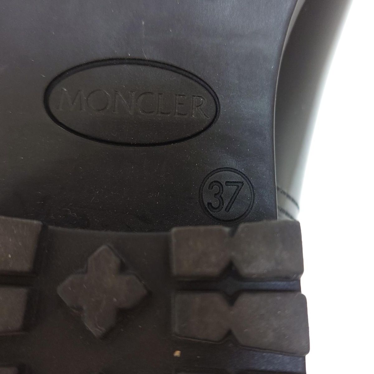 MONCLER モンクレール レインブーツ 37 レディース - 黒 KIN-KAAI_COM