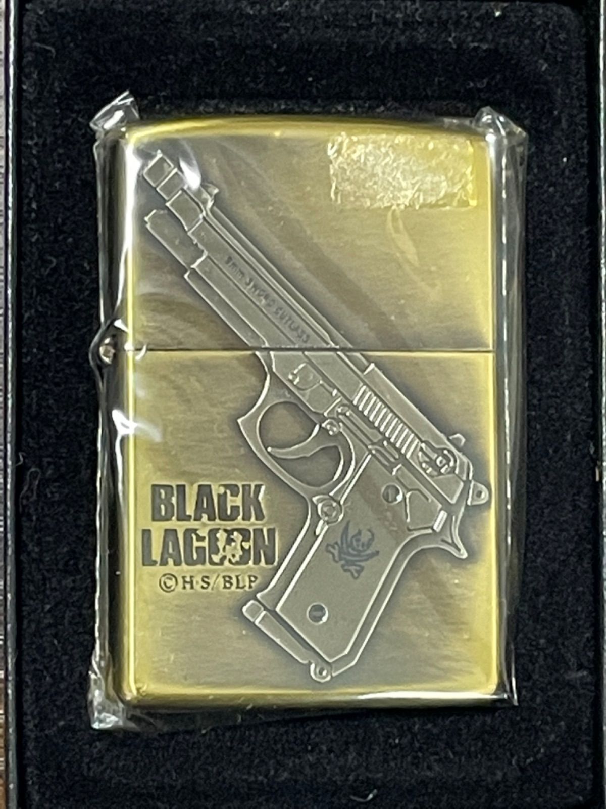 zippo GOLD BLACK LAGOON ゴールド ブラックラグーン 2007年製 銃 9mm