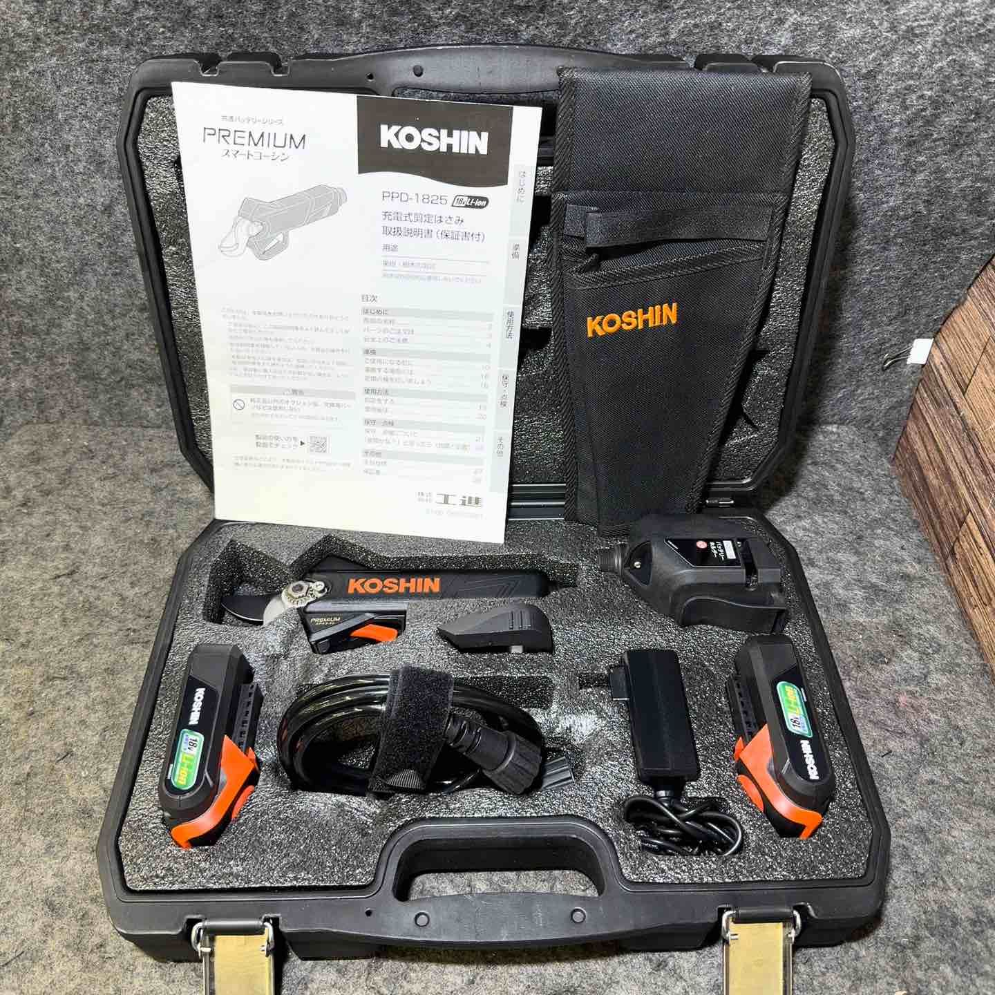 工進 18V 充電式剪定はさみ PPD-1825 元箱なし ポーチ付き スマートコーシン 最大25mm切断 桶川店
