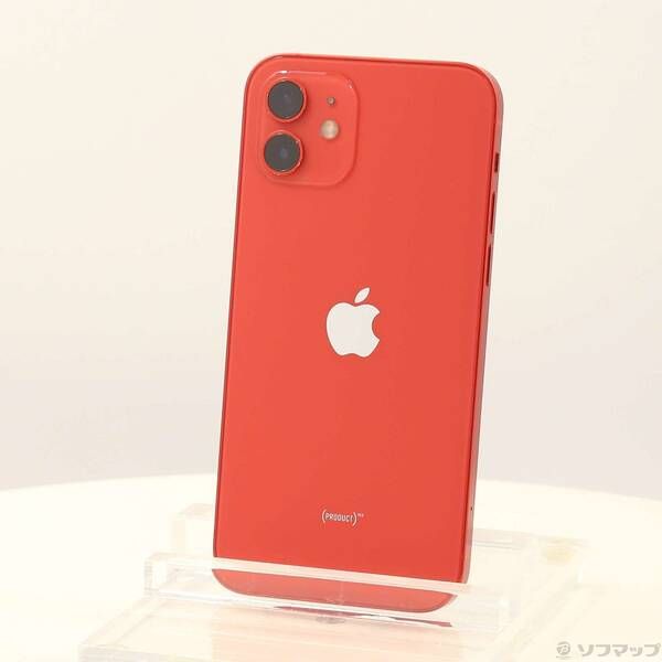 〔 品〕 iPhone12 128GB プロダクトレッド MGHW3J A SIMフリー 344