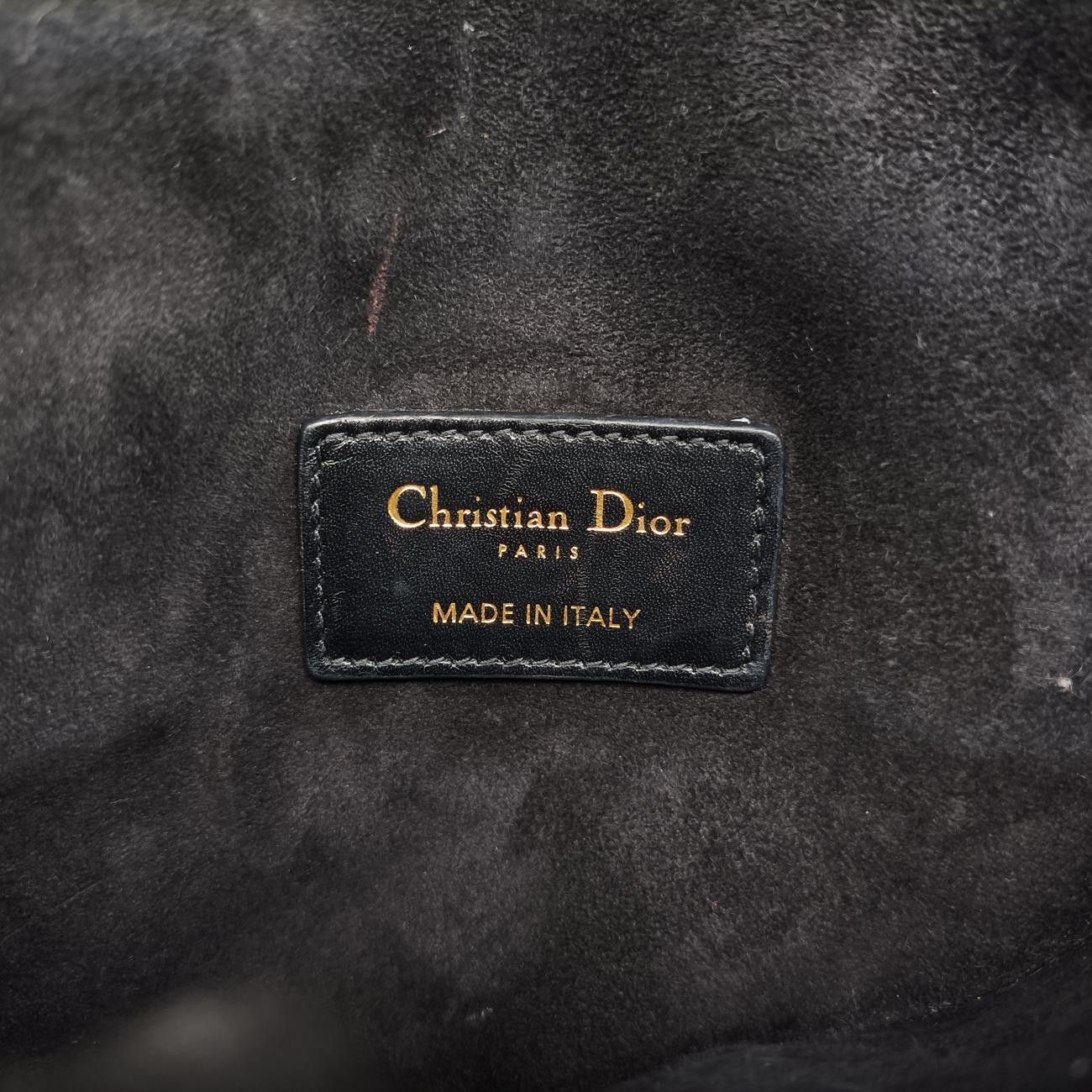 クリスチャンディオールChristian Diorサドルブラックレザー50-