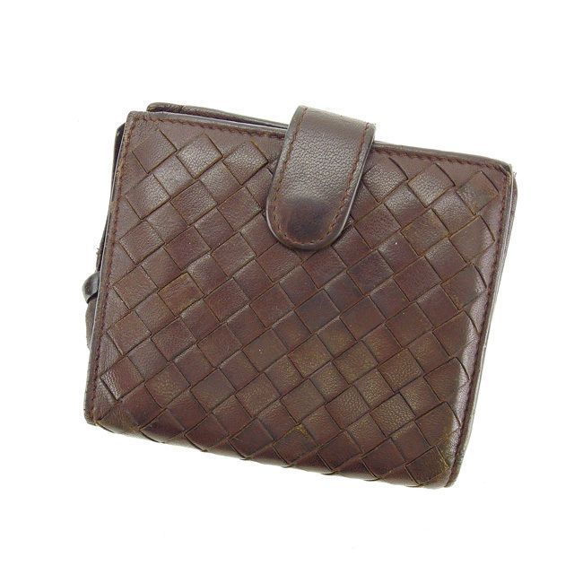 【値下可】ボッテガ ヴェネタ 二つ折り財布 ブラウン BOTTEGA VENETA ボッテガヴェネタ 2つ折り財布 CASSETTE