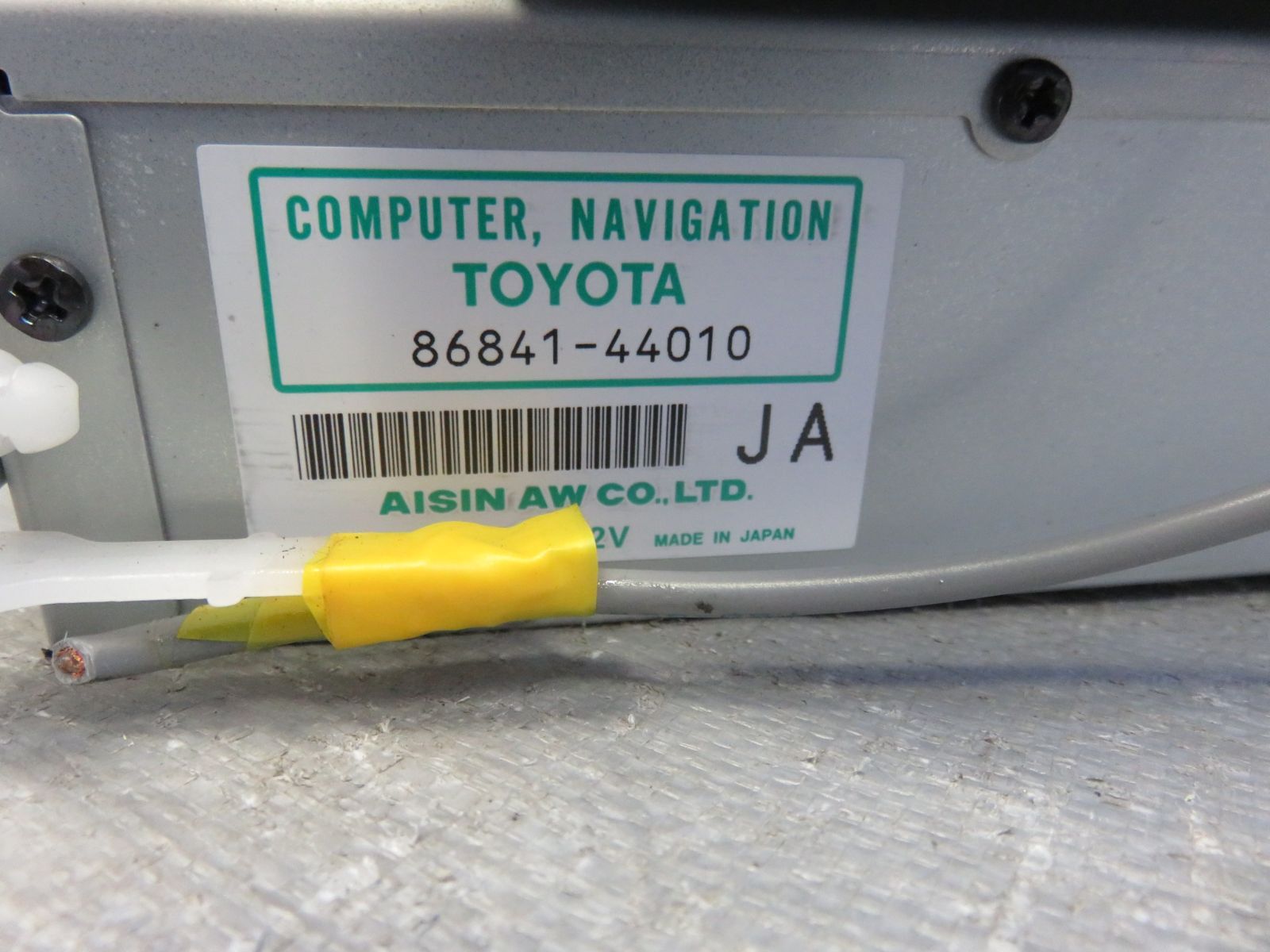 トヨタ　10アルファード　純正　ナビユニット　作動OK　86841-44010　191031116 アルファード ANH10W MNH15W 10系 純正 DVD ナビユニット ナビ