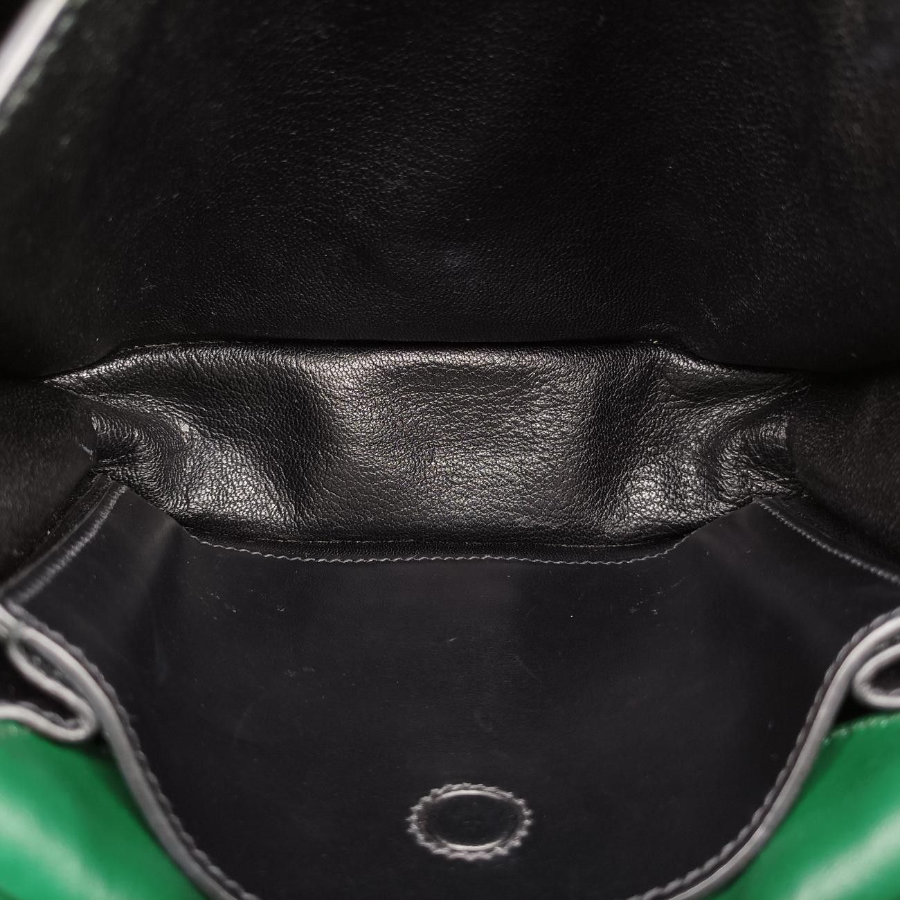 プラダPradaカイエ グリーン×ブラック