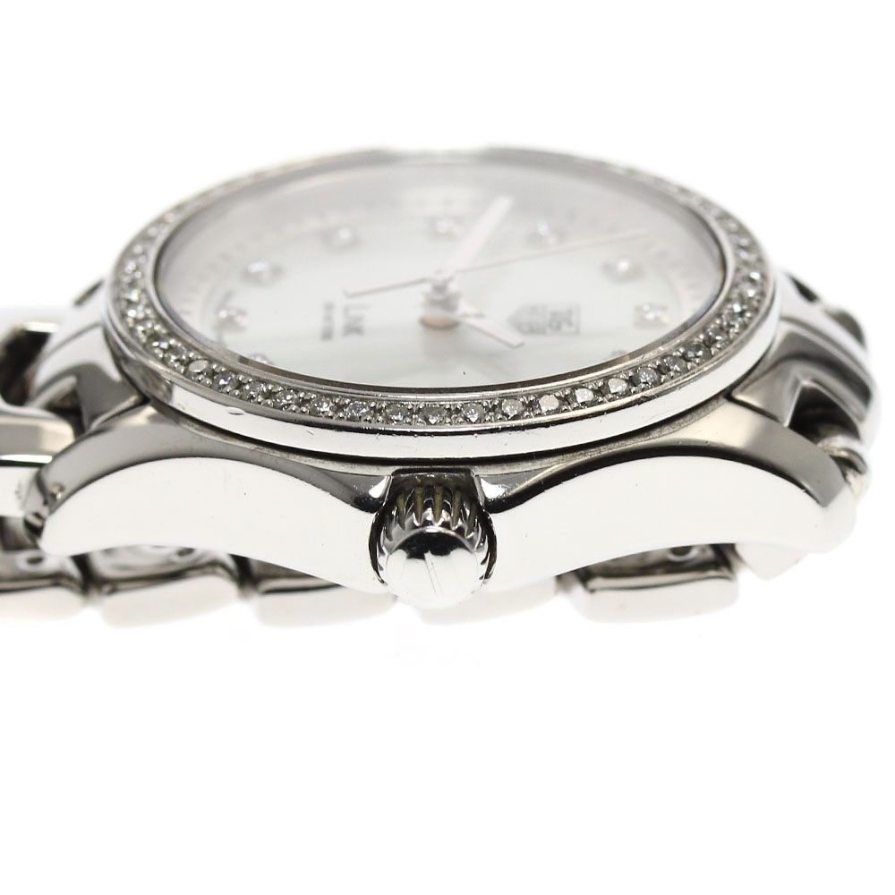 稼働品！タグホイヤー♦︎レディース腕時計 タグホイヤー TAG HEUER WJF1319 リンク 11P ダイヤべゼル