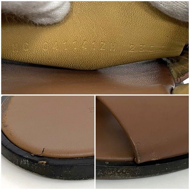 エルメス イズミール サンダル ブラウン HC 041141ZH 2304 - メルカリ 