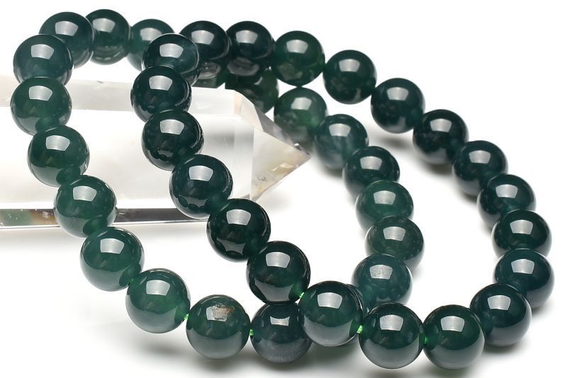 【正規品，SALE】 グアテマラ産◇希少マンサーノ翡翠 ブルージェダイト 青翡翠　9.5mm　ブレスレット 1個売り パワーストーン 天然石 _B1499-95 ブレスレット・バングル