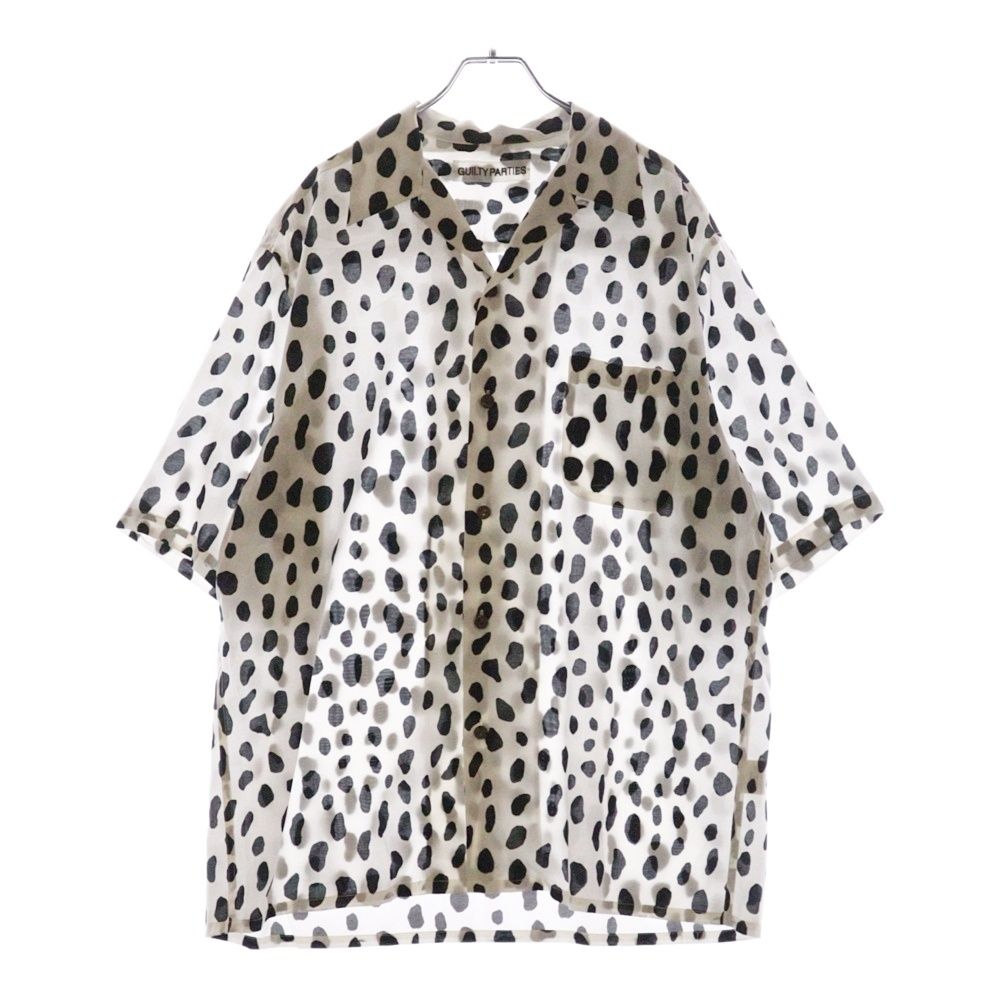 WACKO MARIA (ワコマリア) 24SS LEOPARD HAWAIIAN SHIRT TYPE-2 レオパード柄ハワイアン半袖シャツ 24SS-WMS-HI02 ホワイト 24SS-WMS-HI02