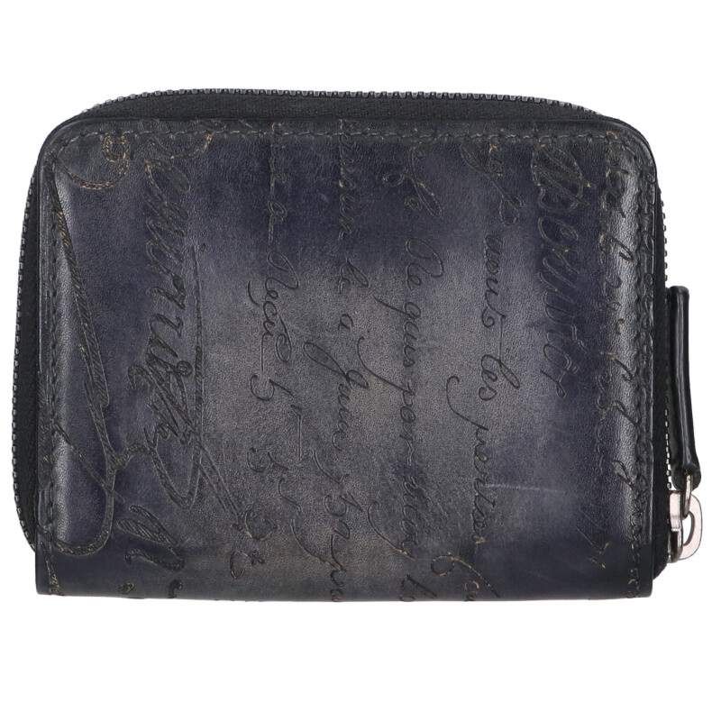 ベルルッティ コインケース カリグラフィー レザー ブラウン ラウンド