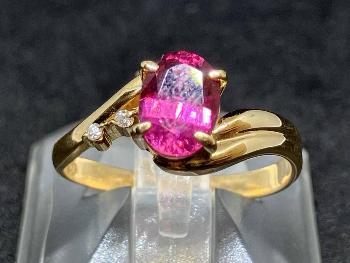 ジュエリーマキ K18 ピンクトルマリンリング ジュエリーマキ k9