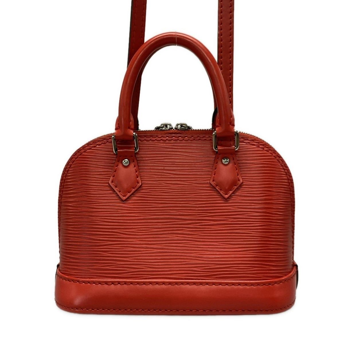 美品 LOUIS VUITTON(ルイヴィトン) ナノアルマ M50516 エピ レッド ポーチ ミニショルダー コクリコ ショルダーバッグ 美品 LOUIS VUITTON(ルイヴィトン) ナノアルマ M50516 エピ レッド