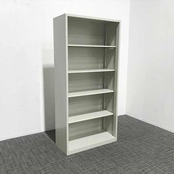 オープン書庫 ロング A4対応書庫 SO-207 R LGY スチール プラス エルグレー