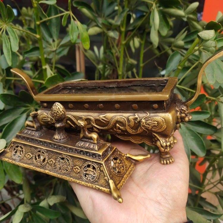 m*様 花器 華道 骨董品花器 薄端 骨董 銅製花器 薄端 唐銅 立