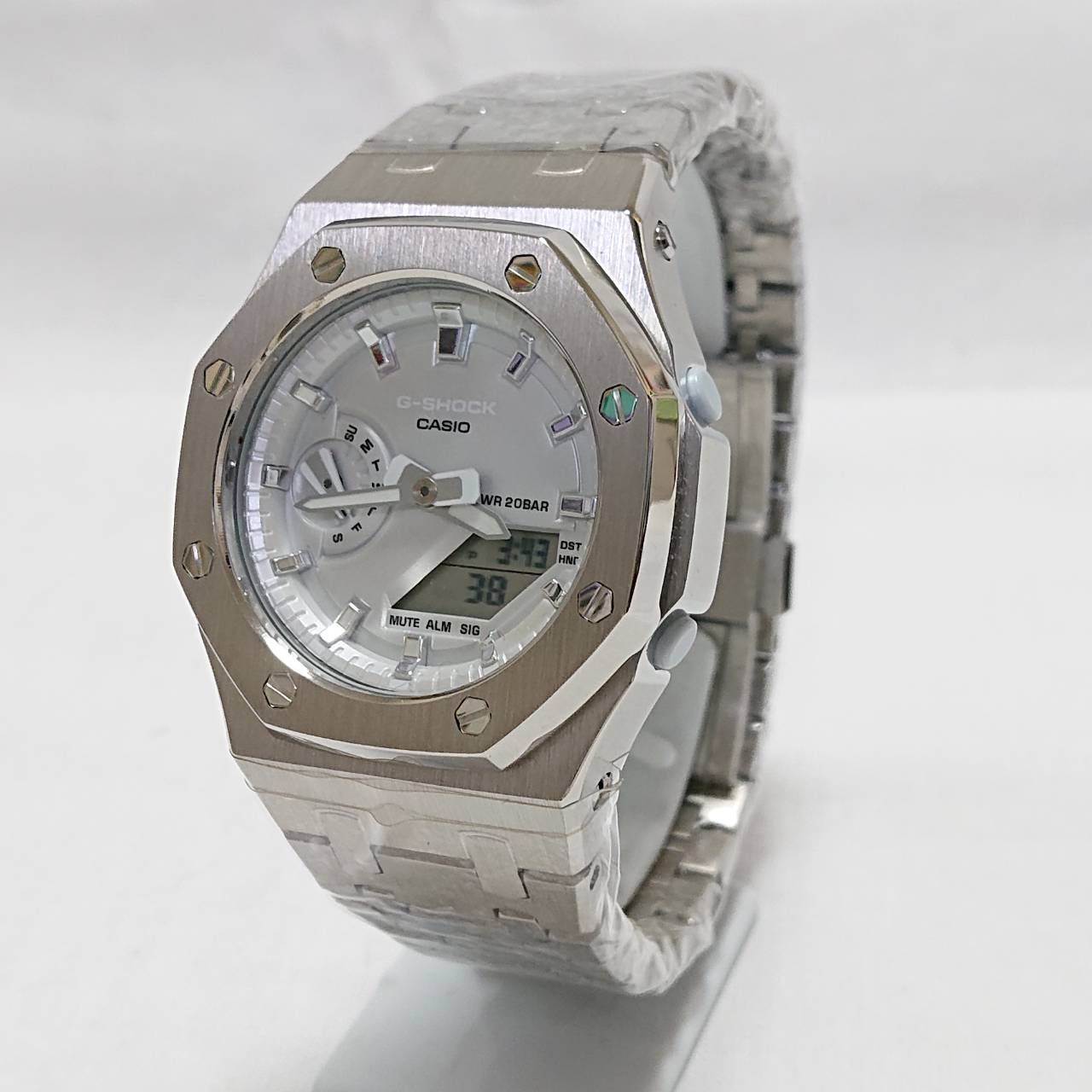 カスタムG-SHOCK！ G-ショック カシオ CASIO GMA-S2100SK-7AJF カシオーク メンズ アナデジ 腕時計 ジーショック ステンレス ㉚