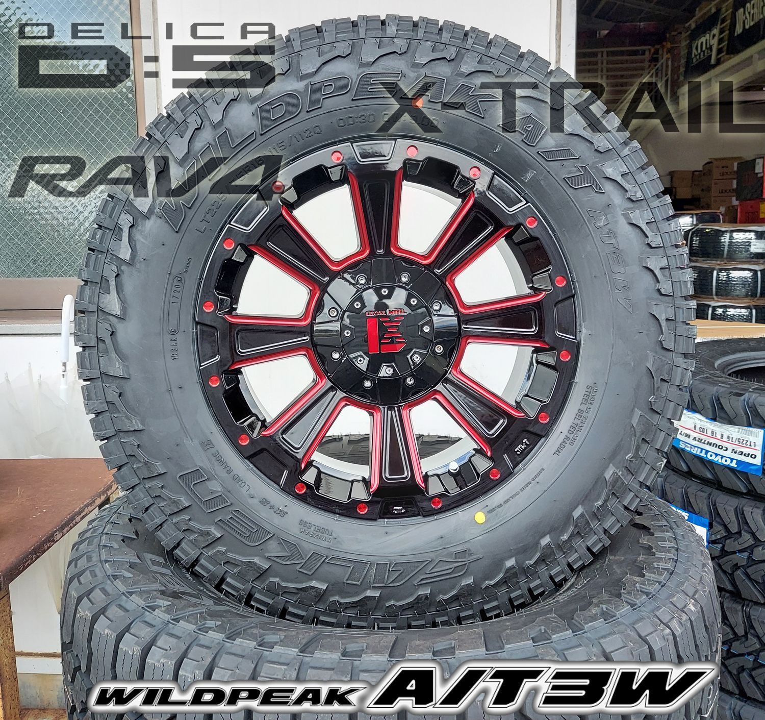 デリカD5 RAV4 エクストレイル タイヤホイールセット 16インチ DeathRock デスロック ファルケン WILDEPEAK A/T03W  225/75R16 235/70R16 LEXXEL レクセル - メルカリ