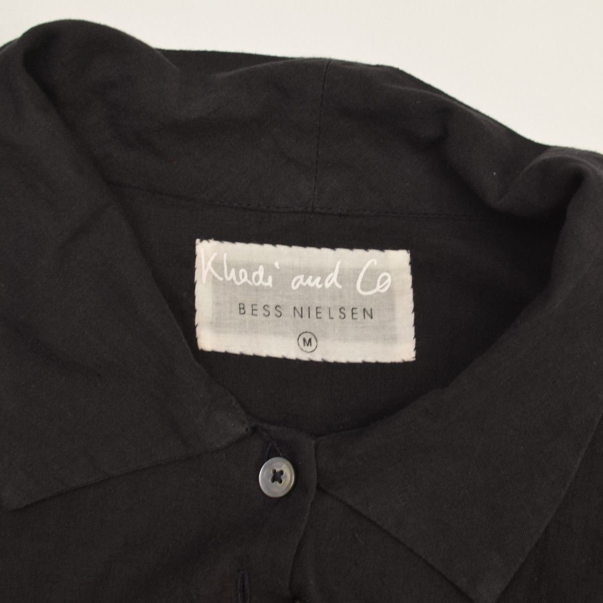 Khadiandco】22SS BRUME2 カディコットン ギャザー七分袖ブラウス 