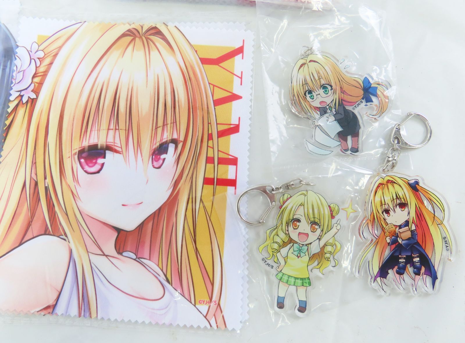 ToLoveる 15周年記念原画展 グッズ アクリルキーホルダー3種