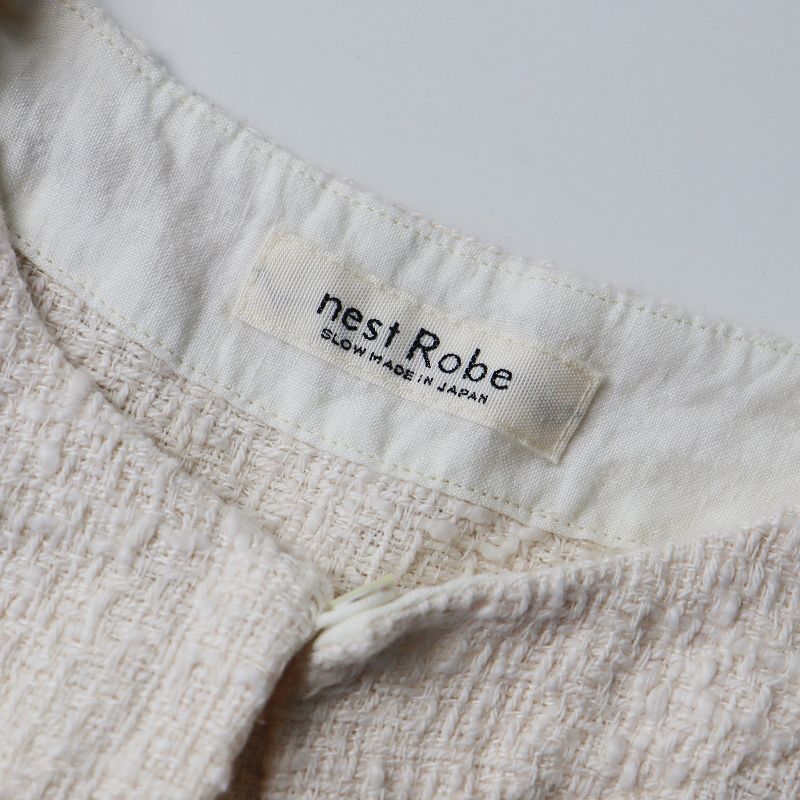 ネストローブ nest Robe 2023SS 今季 コットンリネンミックスツイード