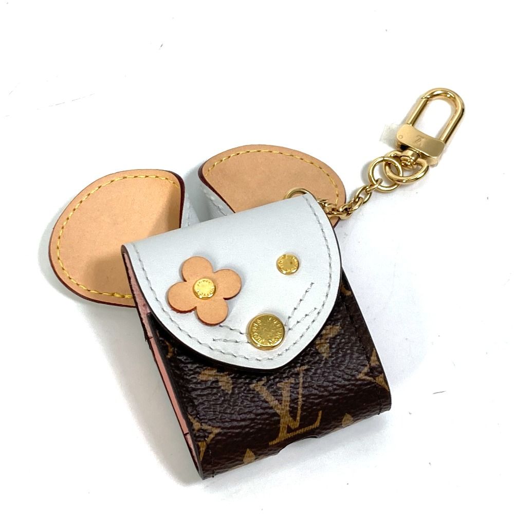 Louis Vuitton イヤホンケース ブラック ルイ ヴィトン ビジューサック イヤホンホルダー LVリンク