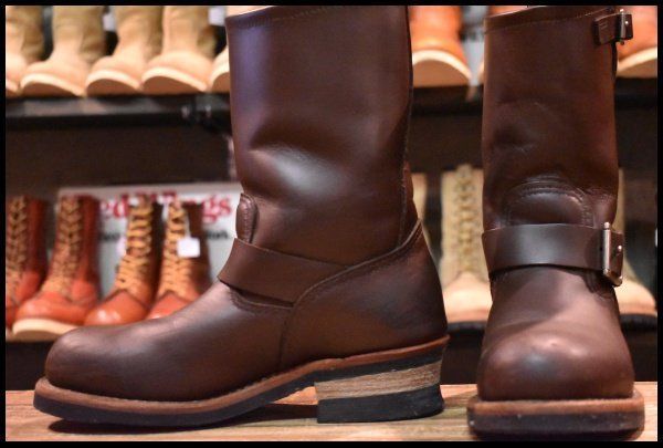 【5.5D 良品 09年】レッドウィング 2269 エンジニア 茶 チョコレート クローム ブラウン スチールトゥ ブーツ redwing HOPESMORE【EI151】