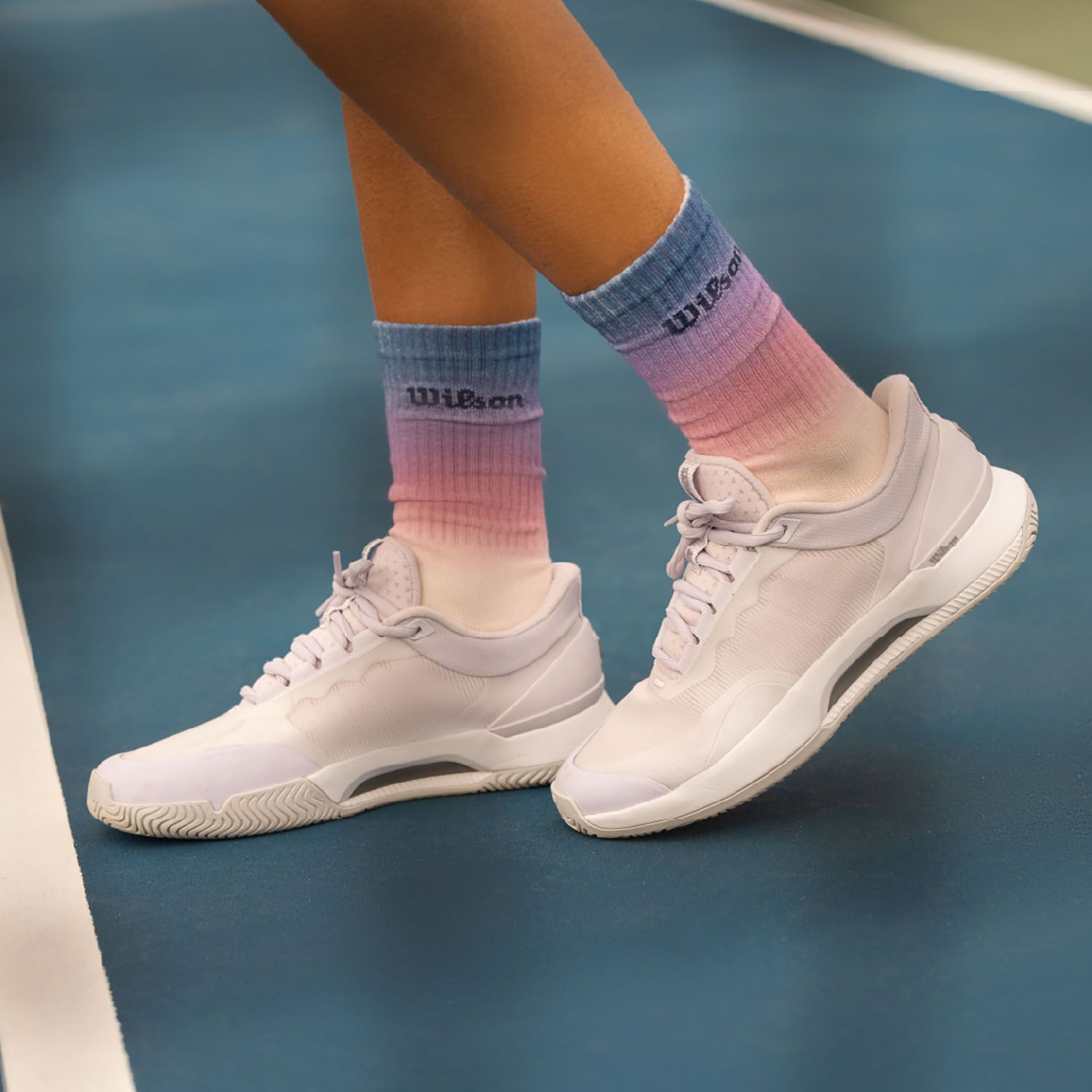 シューズ(女性用)高評価！ウイルソン Wilson テニス INTRIGUE PRO OZ WH/SAFETY 6 WRS335860U - 革靴 調整可能