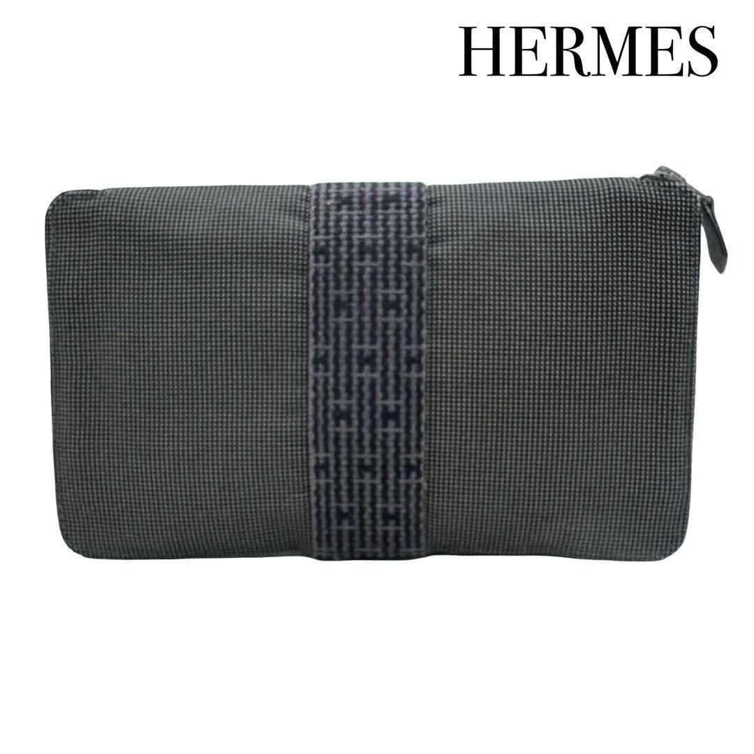 HERMES エルメス エールライン パースGM ラウンドファスナー 長財布