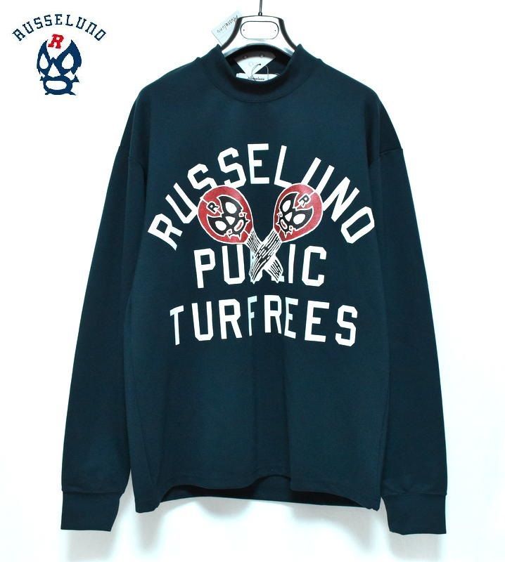 ラッセルノ ゴルフ ターフリーズ ルーズフィット モックネック LS 4 M RS-2240610 グリーン Russellno Golf