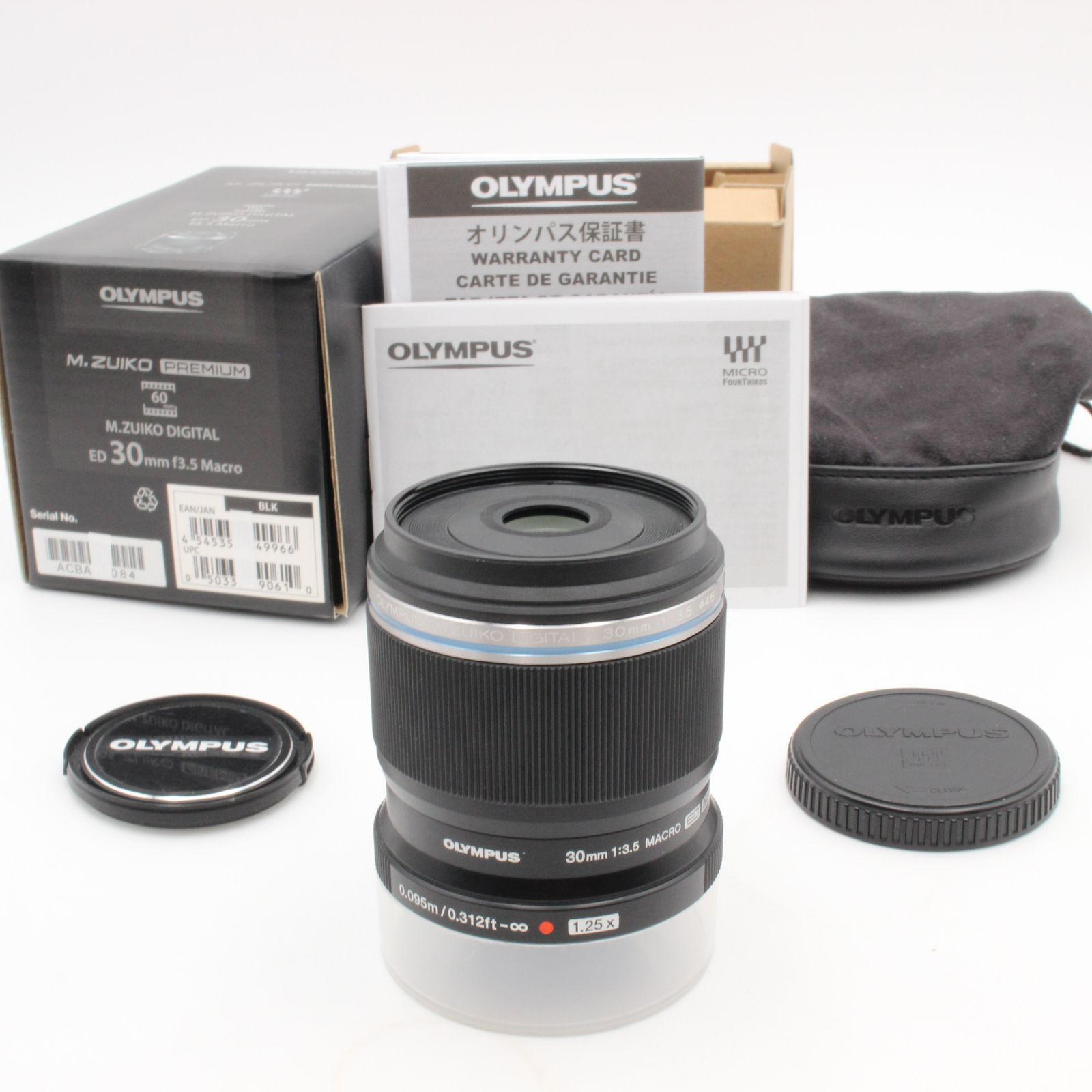 OLYMPUS オリンパス M.ZUIKO DIGITAL 30mm f3.5 Macro ED MSC 元箱 内部緩衝材あり 付属品付き 74005