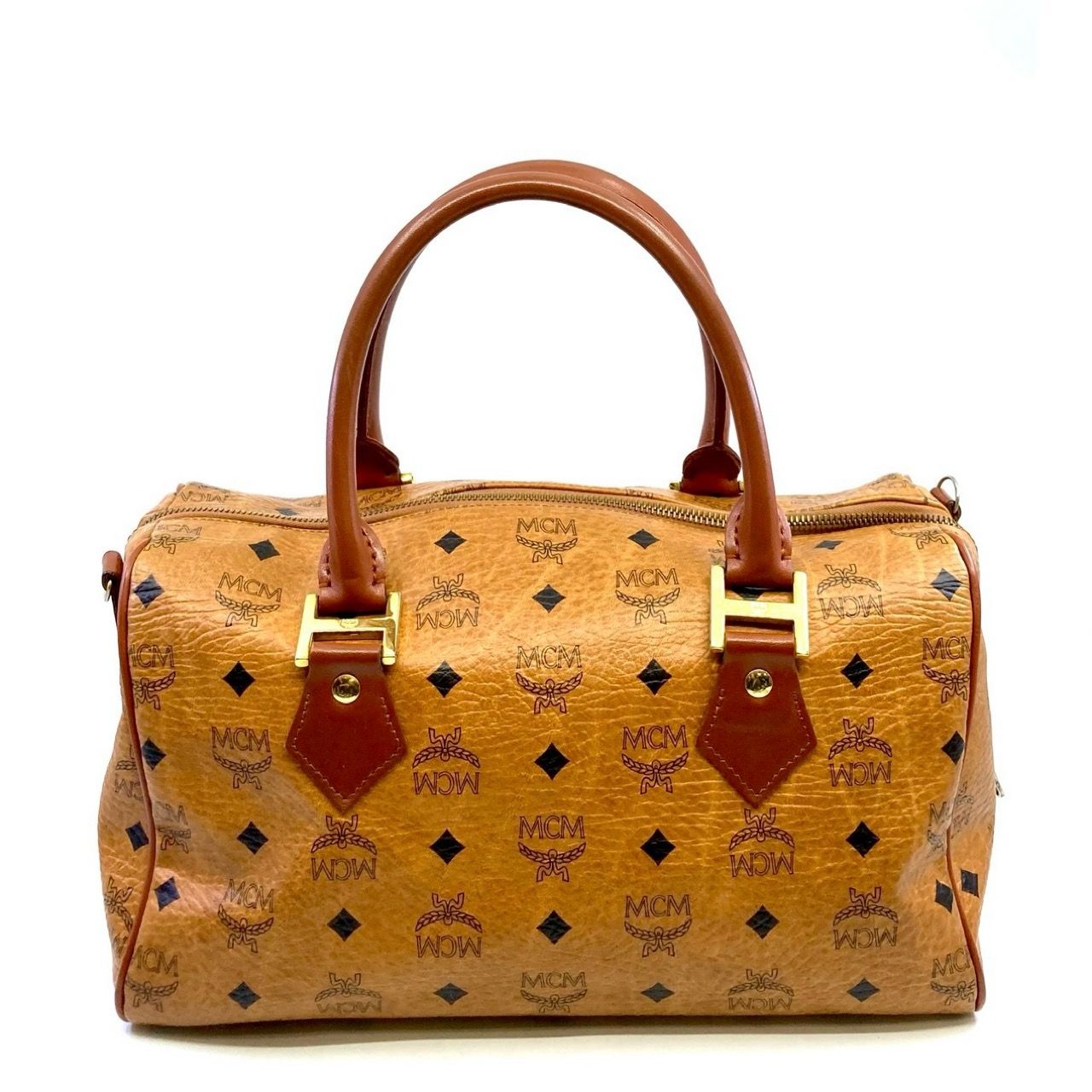 MCM エムシーエム ヴィセトス ハンドバッグ ミニボストンバッグ
