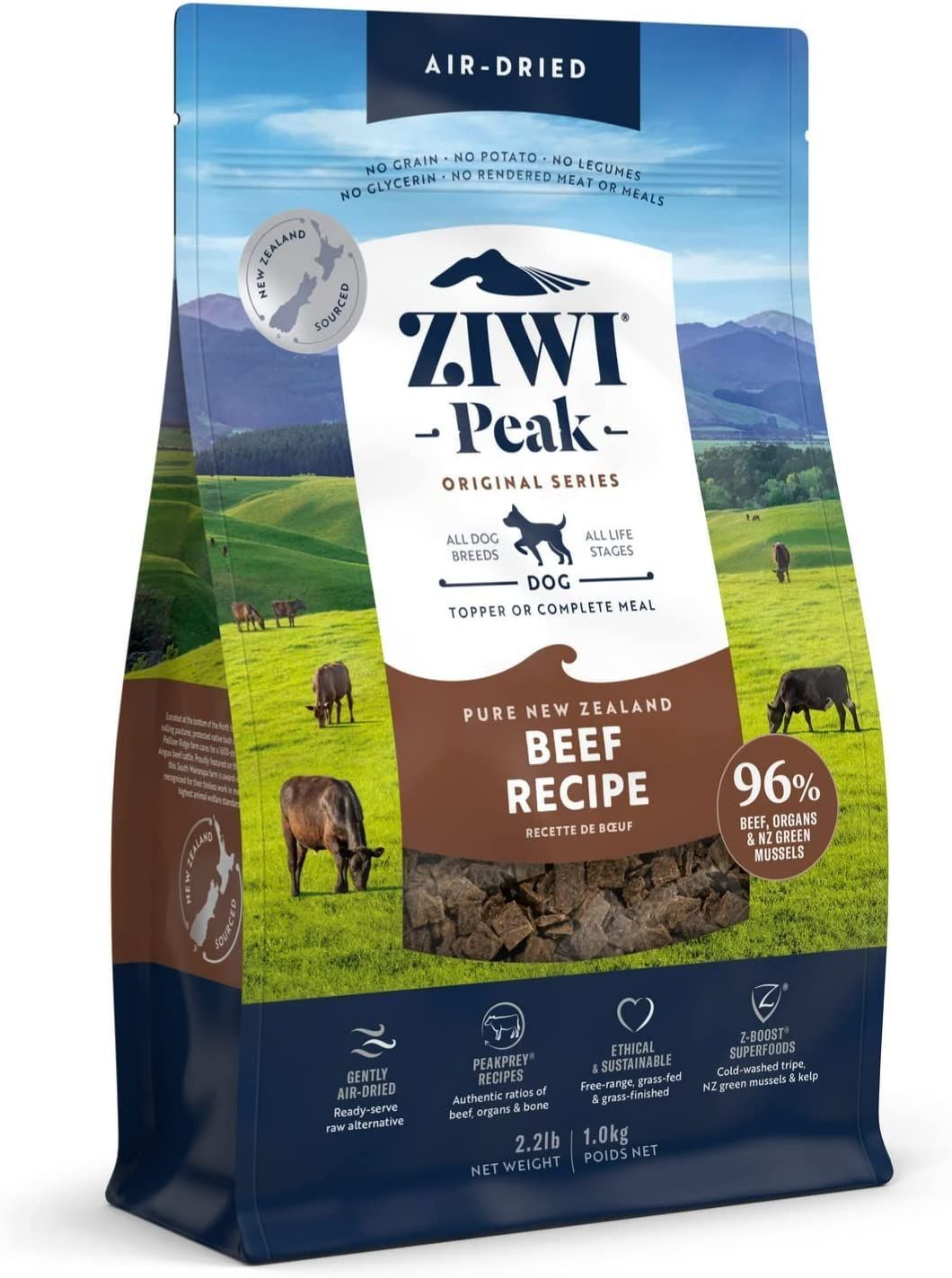 ZiwiPeak ジウィピーク ドッグフード グラスフェッドビーフ 4kg 犬