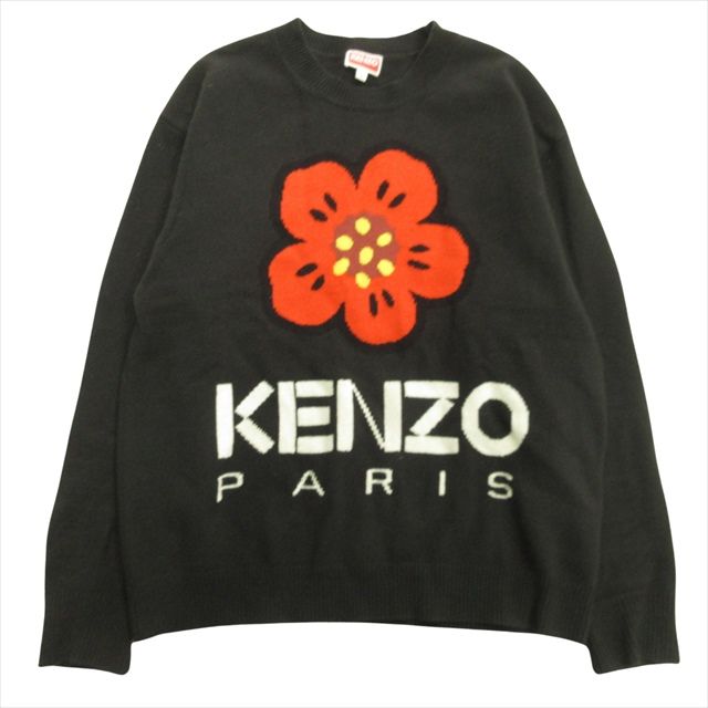 ケンゾー KENZO BOKE FLOWER ニット セーター クルーネック ボケ