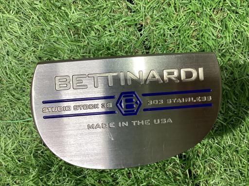 ベティナルディ BETTINARDI STUDIO STOCK 38 2019 34インチ パター PT スチール フレックスその他 メンズ 男性用 右利き 右用 Bランク ゴルフクラブ