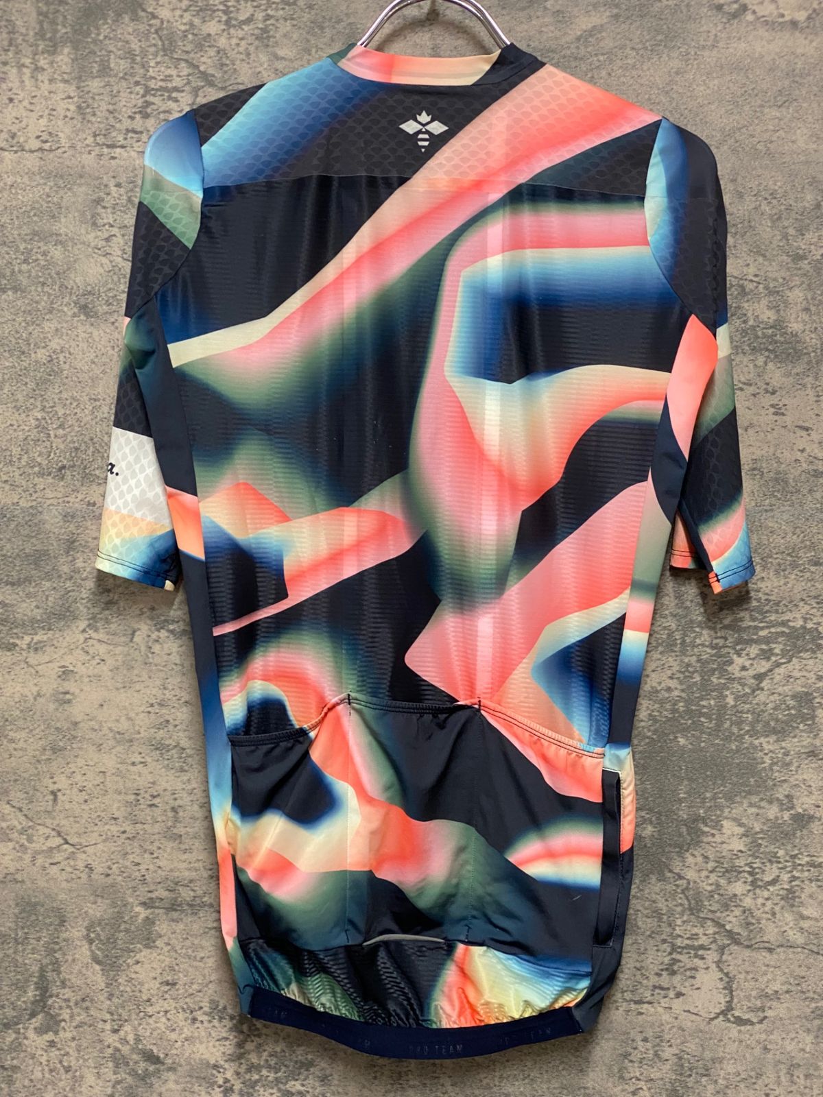 JM526 ラファ Rapha ATHLETES PRO TEAM AERO JERSEY 半袖 サイクルジャージ 総柄 M