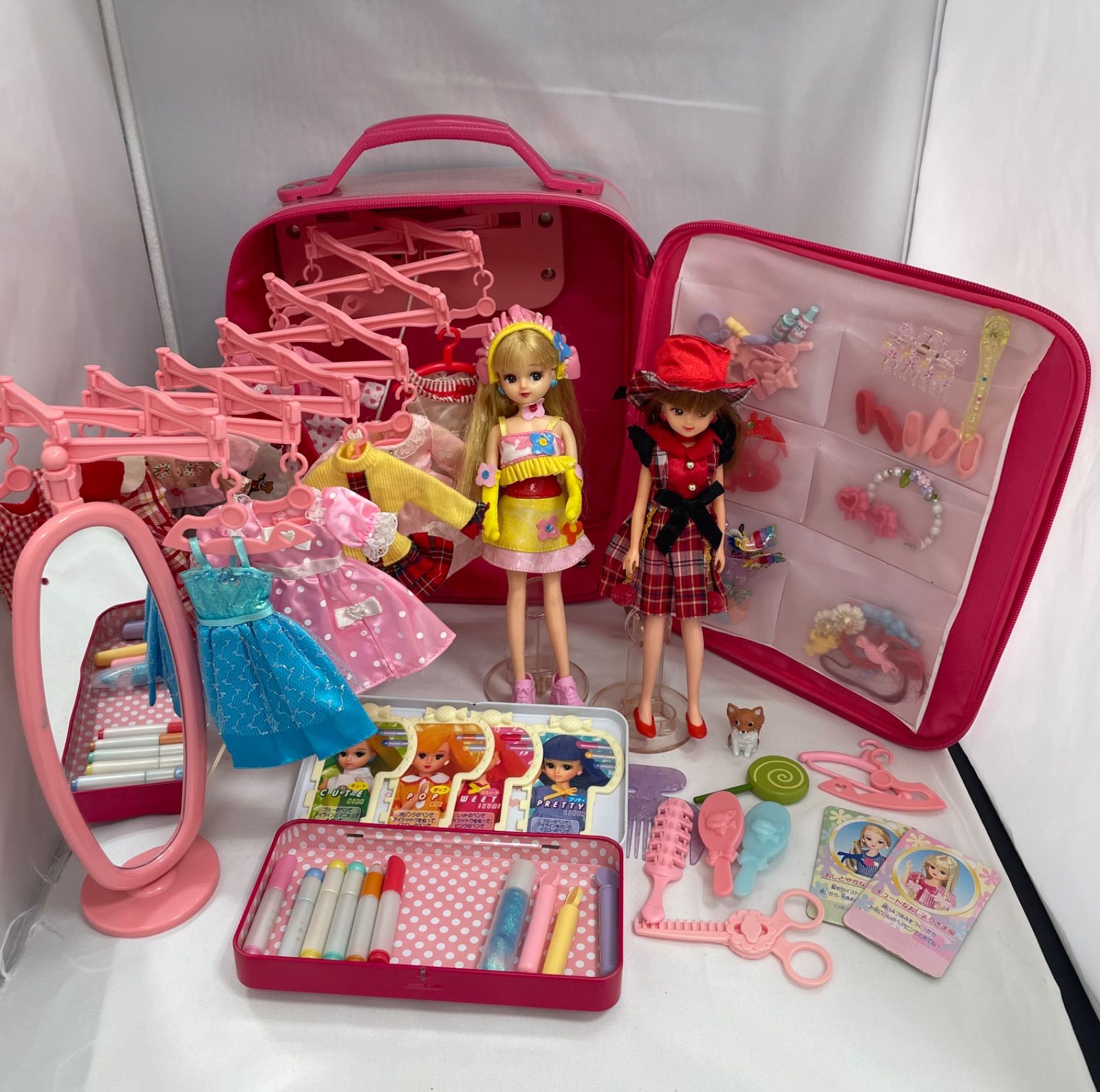 リカちゃん アイドルファッショントランク 人形 ドレス 小物付き‼