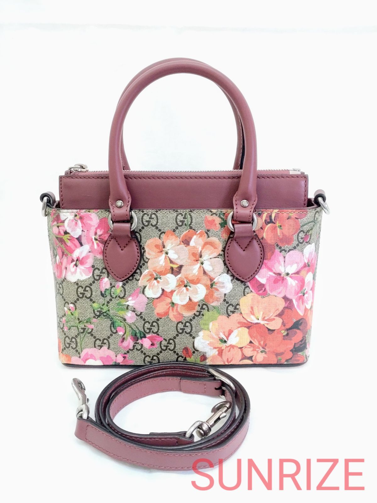 GUCCI グッチ GGブルームス ミニトート 2WAYバッグ【N740
