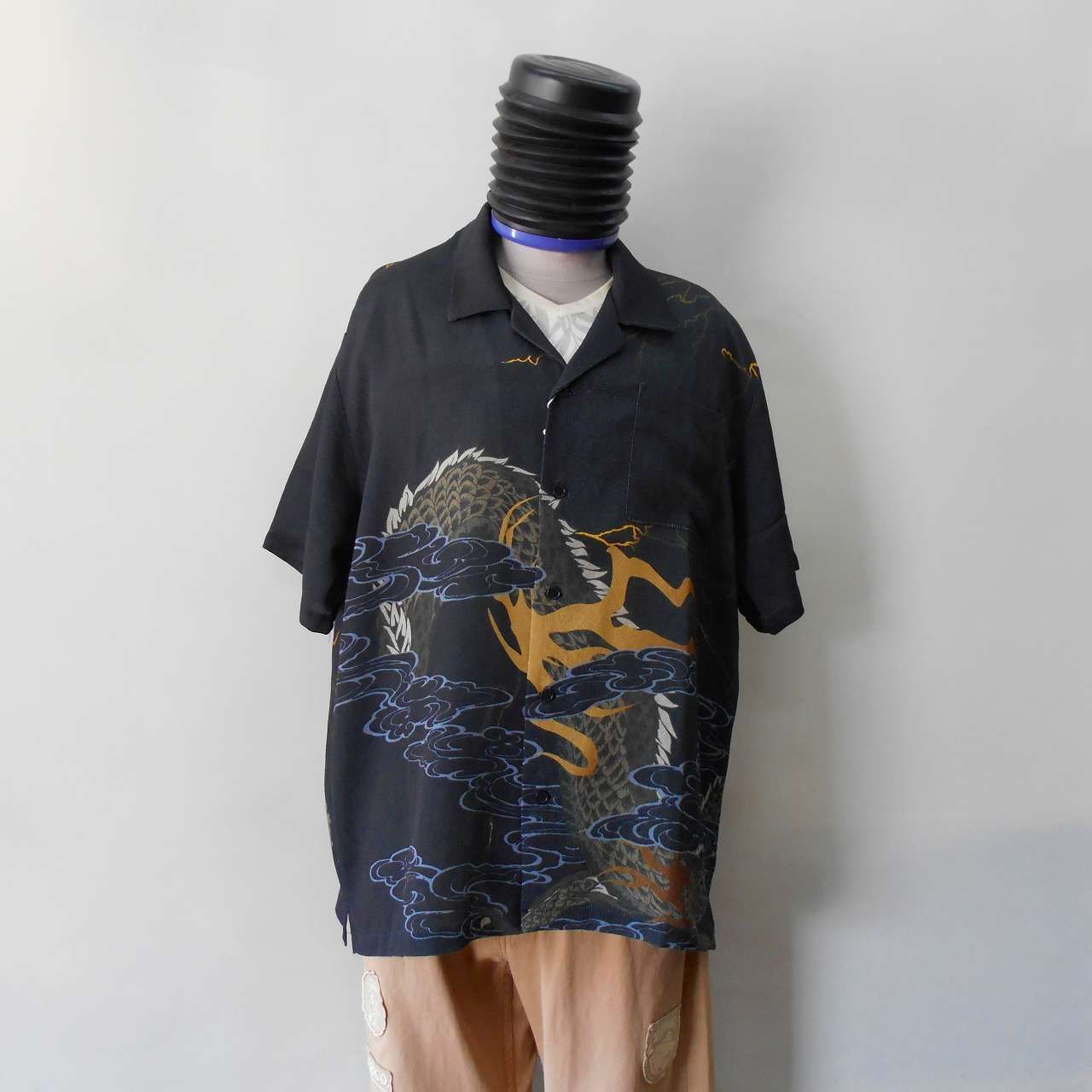 龍のプリントシャツ XXL Dragon print shirt | www.agb.md