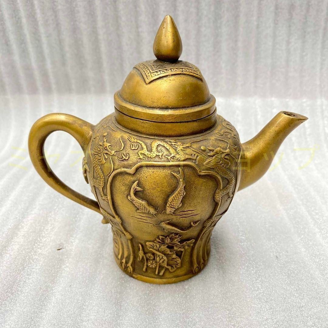 銅器 花鳥酒壺 茶壺 茶道具 装飾品 工芸品 置物 銅器 花鳥酒壺 茶壺 茶道具 装飾品 工芸品 置物 銅器 鳳凰鶴茶壺 酒