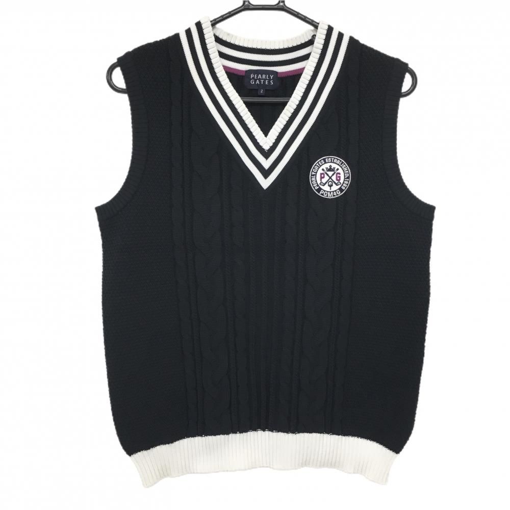 パーリーゲイツ❣️ロゴVネックベスト ネイビー ❣️SALE❣️ パーリーゲイツ❣️ロゴVネックベスト ネイビー ❣️SALE❣️ PEARLY