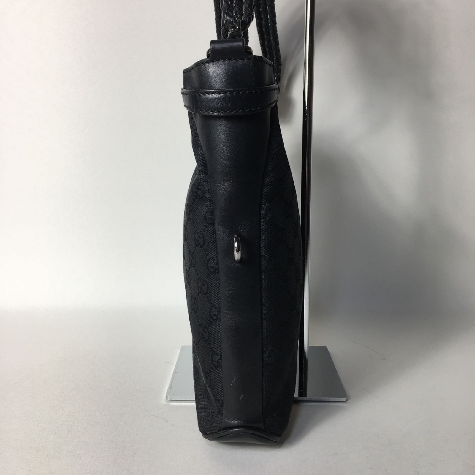 2505-211｜美品｜グッチ GGキャンバス ショルダーバッグ ブラック 2505-211｜美品｜グッチ GGキャンバス ショルダーバッグ ブラック